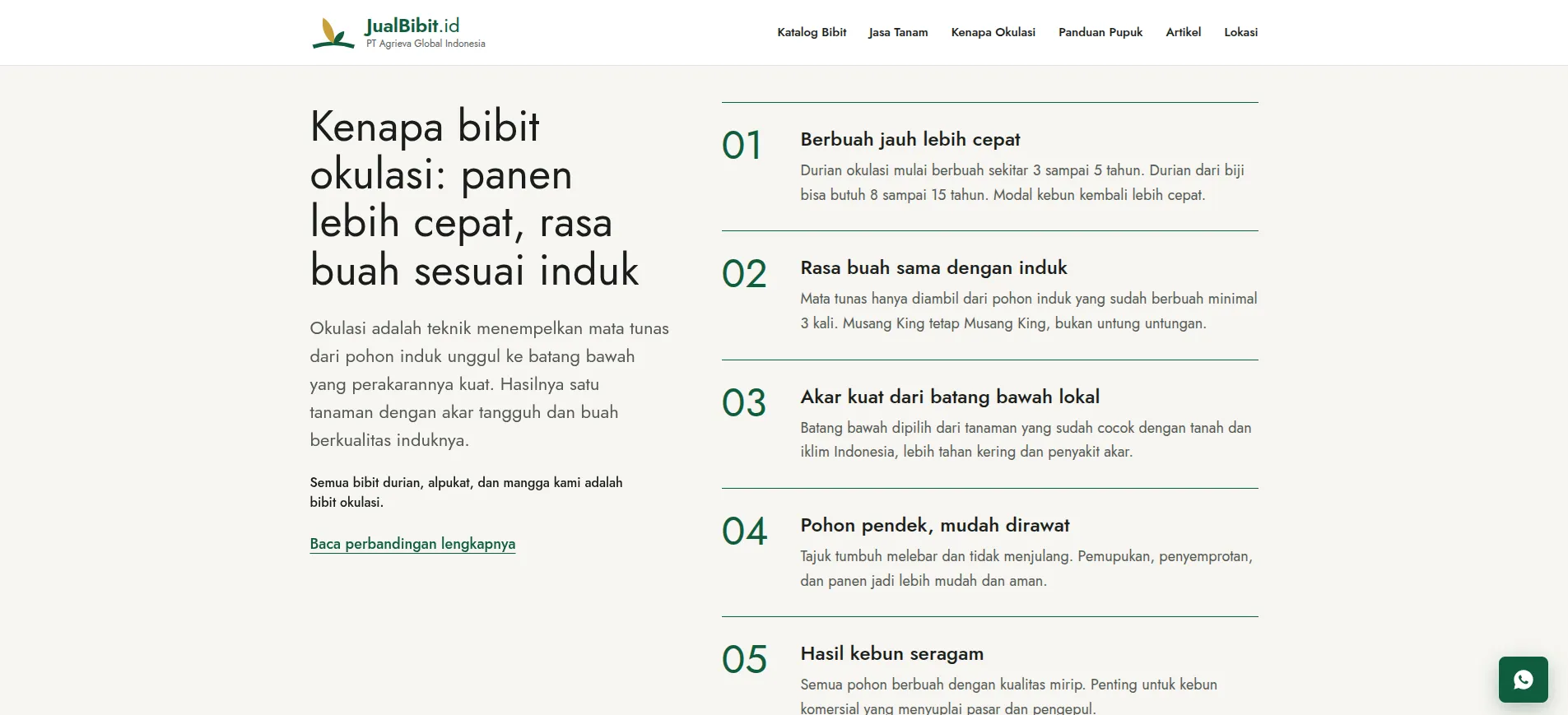 Company Profile & E-Commerce Platform Jual Bibit screenshot 4
