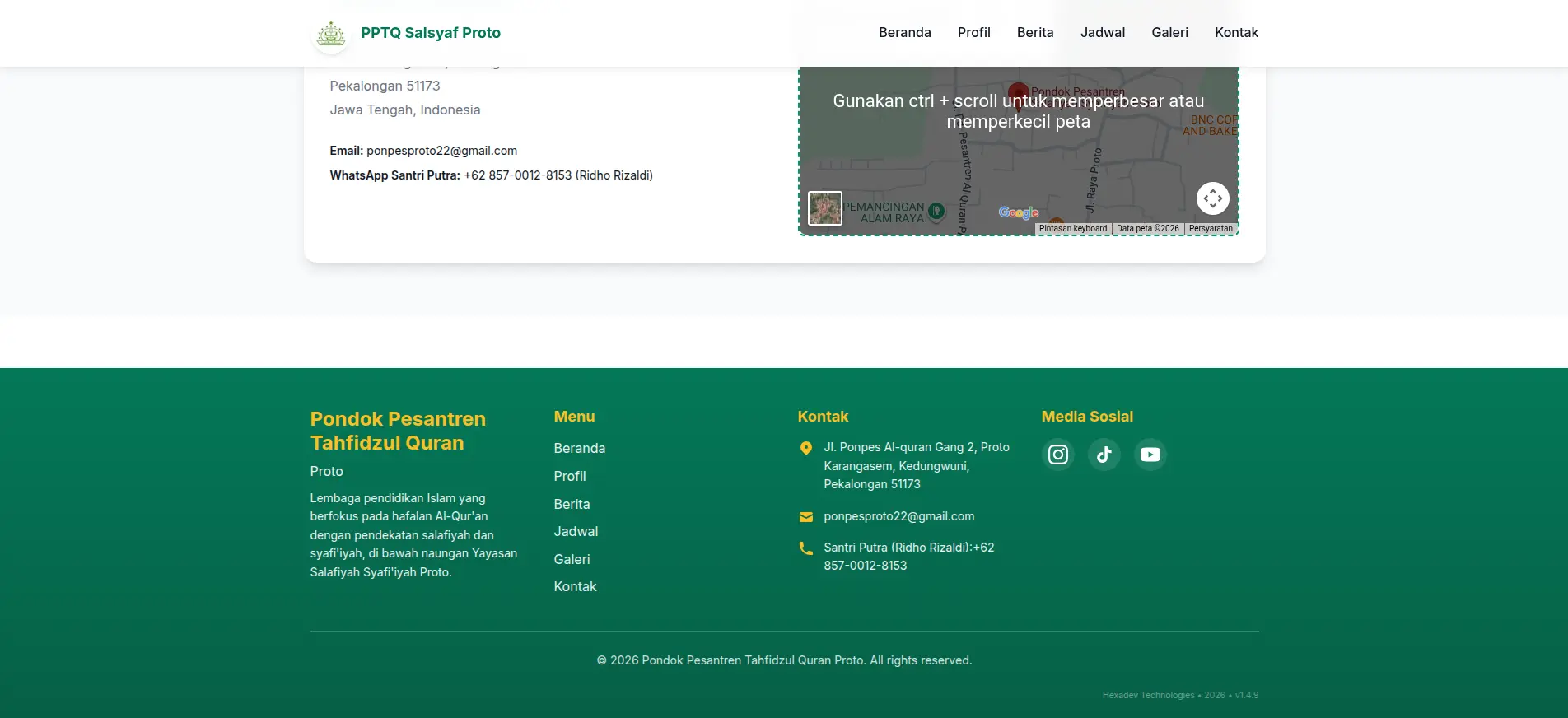 Profil Pondok Pesantren Salsyaf screenshot 5